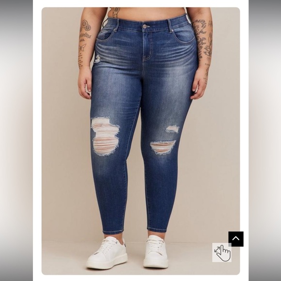 NWT Bombshell Skinny Premium Stretch High-Rise Jean size 20 SHORT - Picture 2 of 6